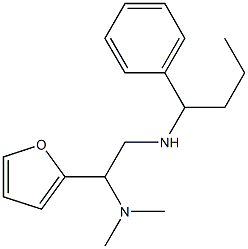 [2-(dimethylamino)-2-(furan-2-yl)ethyl](1-phenylbutyl)amine Struktur