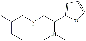 [2-(dimethylamino)-2-(furan-2-yl)ethyl](2-methylbutyl)amine Struktur