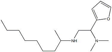 [2-(dimethylamino)-2-(furan-2-yl)ethyl](nonan-2-yl)amine Struktur