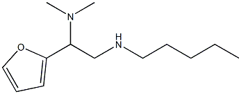 [2-(dimethylamino)-2-(furan-2-yl)ethyl](pentyl)amine Struktur