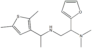 [2-(dimethylamino)-2-(furan-2-yl)ethyl][1-(2,5-dimethylthiophen-3-yl)ethyl]amine Struktur