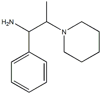 1-phenyl-2-piperidin-1-ylpropan-1-amine Struktur