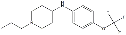 1-propyl-N-[4-(trifluoromethoxy)phenyl]piperidin-4-amine Struktur