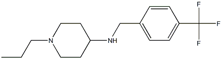 1-propyl-N-{[4-(trifluoromethyl)phenyl]methyl}piperidin-4-amine Struktur