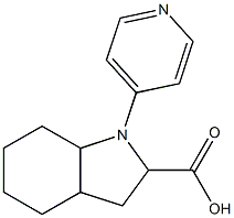 1-pyridin-4-yloctahydro-1H-indole-2-carboxylic acid Struktur