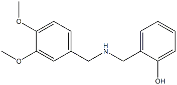 2-({[(3,4-dimethoxyphenyl)methyl]amino}methyl)phenol Struktur