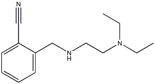 2-({[2-(diethylamino)ethyl]amino}methyl)benzonitrile Struktur