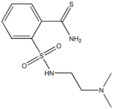 2-({[2-(dimethylamino)ethyl]amino}sulfonyl)benzenecarbothioamide Struktur