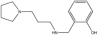 2-({[3-(pyrrolidin-1-yl)propyl]amino}methyl)phenol Struktur