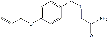 2-({[4-(prop-2-en-1-yloxy)phenyl]methyl}amino)acetamide Struktur