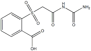 2-({2-[(aminocarbonyl)amino]-2-oxoethyl}sulfonyl)benzoic acid Struktur