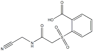 2-({2-[(cyanomethyl)amino]-2-oxoethyl}sulfonyl)benzoic acid Struktur