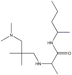 2-({2-[(dimethylamino)methyl]-2-methylpropyl}amino)-N-(pentan-2-yl)propanamide Struktur