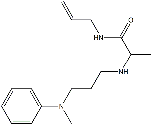 2-({3-[methyl(phenyl)amino]propyl}amino)-N-(prop-2-en-1-yl)propanamide Struktur