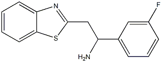 2-(1,3-benzothiazol-2-yl)-1-(3-fluorophenyl)ethan-1-amine Struktur