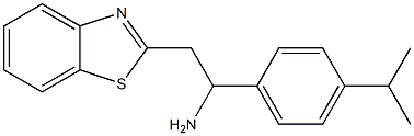 2-(1,3-benzothiazol-2-yl)-1-[4-(propan-2-yl)phenyl]ethan-1-amine Struktur