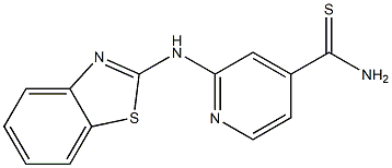 2-(1,3-benzothiazol-2-ylamino)pyridine-4-carbothioamide Struktur