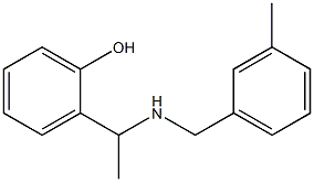 2-(1-{[(3-methylphenyl)methyl]amino}ethyl)phenol Struktur