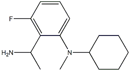 2-(1-aminoethyl)-N-cyclohexyl-3-fluoro-N-methylaniline Struktur