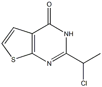 2-(1-chloroethyl)-3H,4H-thieno[2,3-d]pyrimidin-4-one Struktur