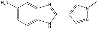 2-(1-methyl-1H-pyrazol-4-yl)-1H-1,3-benzodiazol-5-amine Struktur