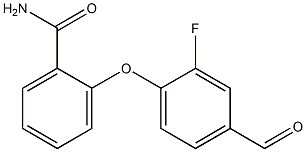 2-(2-fluoro-4-formylphenoxy)benzamide Struktur