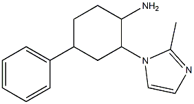 2-(2-methyl-1H-imidazol-1-yl)-4-phenylcyclohexanamine Struktur