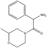 2-(2-methylmorpholin-4-yl)-2-oxo-1-phenylethanamine Struktur