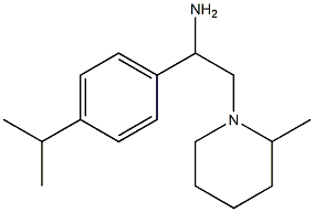 2-(2-methylpiperidin-1-yl)-1-[4-(propan-2-yl)phenyl]ethan-1-amine Struktur