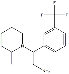 2-(2-methylpiperidin-1-yl)-2-[3-(trifluoromethyl)phenyl]ethanamine Struktur