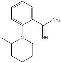 2-(2-methylpiperidin-1-yl)benzene-1-carboximidamide Struktur