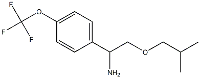 2-(2-methylpropoxy)-1-[4-(trifluoromethoxy)phenyl]ethan-1-amine Struktur