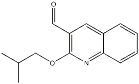 2-(2-methylpropoxy)quinoline-3-carbaldehyde Struktur