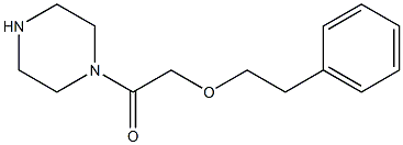 2-(2-phenylethoxy)-1-(piperazin-1-yl)ethan-1-one Struktur