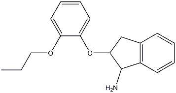 2-(2-propoxyphenoxy)-2,3-dihydro-1H-inden-1-amine Struktur