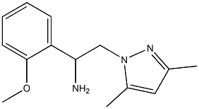 2-(3,5-dimethyl-1H-pyrazol-1-yl)-1-(2-methoxyphenyl)ethanamine Struktur