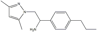 2-(3,5-dimethyl-1H-pyrazol-1-yl)-1-(4-propylphenyl)ethanamine Struktur