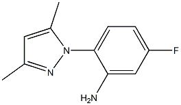 2-(3,5-dimethyl-1H-pyrazol-1-yl)-5-fluoroaniline Struktur