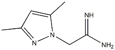 2-(3,5-dimethyl-1H-pyrazol-1-yl)ethanimidamide Struktur