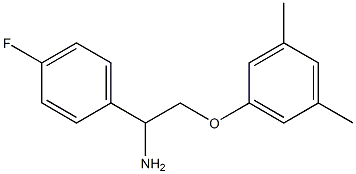 2-(3,5-dimethylphenoxy)-1-(4-fluorophenyl)ethanamine Struktur