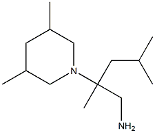 2-(3,5-dimethylpiperidin-1-yl)-2,4-dimethylpentan-1-amine Struktur