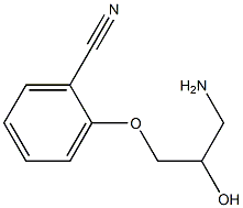 2-(3-amino-2-hydroxypropoxy)benzonitrile Struktur