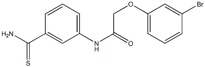 2-(3-bromophenoxy)-N-(3-carbamothioylphenyl)acetamide Struktur