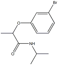 2-(3-bromophenoxy)-N-(propan-2-yl)propanamide Struktur