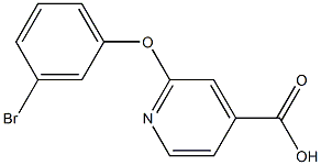 2-(3-bromophenoxy)pyridine-4-carboxylic acid Struktur