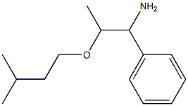 2-(3-methylbutoxy)-1-phenylpropan-1-amine Struktur