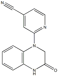 2-(3-oxo-1,2,3,4-tetrahydroquinoxalin-1-yl)pyridine-4-carbonitrile Struktur