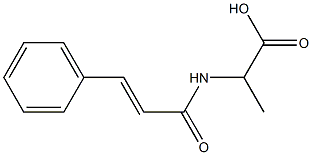 2-(3-phenylprop-2-enamido)propanoic acid Struktur