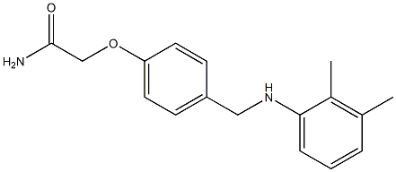 2-(4-{[(2,3-dimethylphenyl)amino]methyl}phenoxy)acetamide Struktur