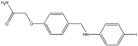 2-(4-{[(4-iodophenyl)amino]methyl}phenoxy)acetamide Struktur